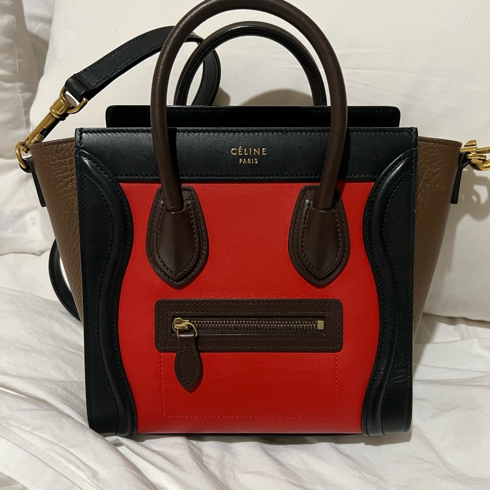 Celine Nano Tricolor Luggage Bag